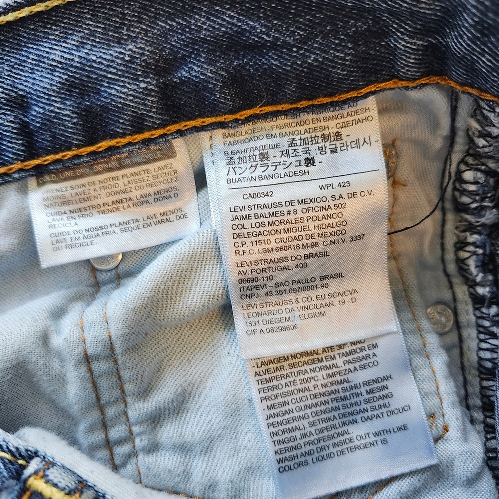 Levis 550 Relaxed Fit Tapered Leg Jeans Mens 34x30 Medium Wash Blue Zip Fly - Picture 5 of 8